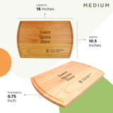 "Logo & Quote" Customized Cutting Board