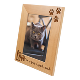 "Love is a Four-Legged Word" Picture Frame