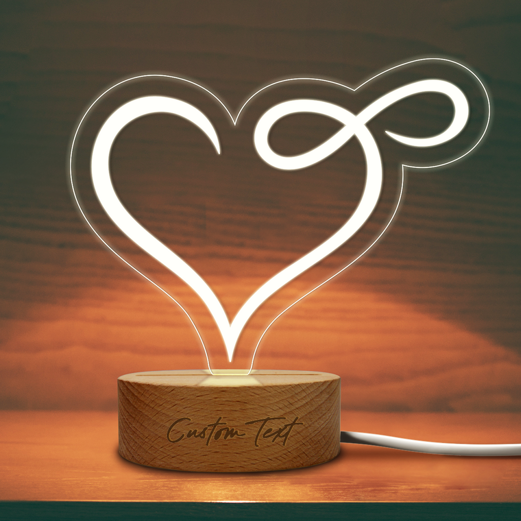 Heart night light deals