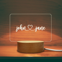 Couple Name- Custom LED Night Light