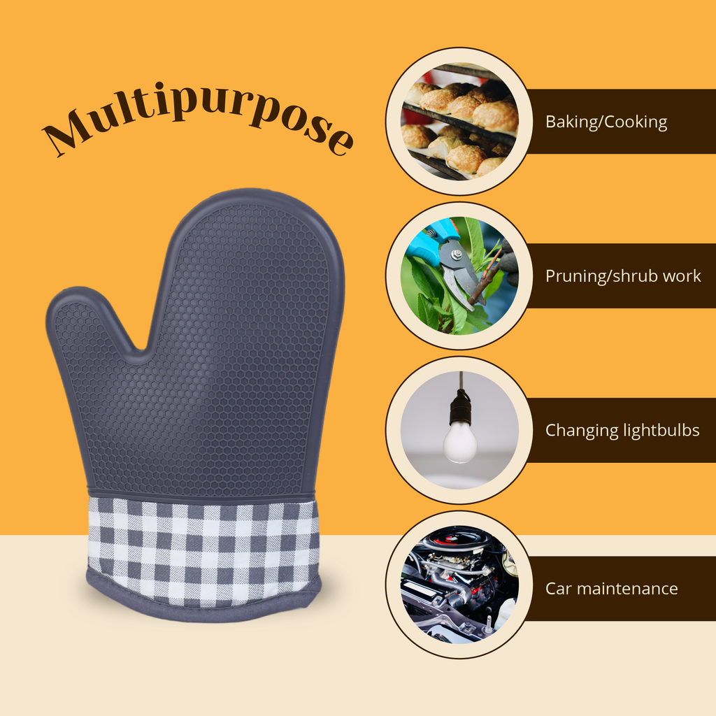 Amruta Silicone-Tipped Oven Mitts x2