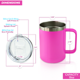 15oz Stainless Steel Travel Drinkware