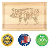 "Pork Cuts" Cutting Board