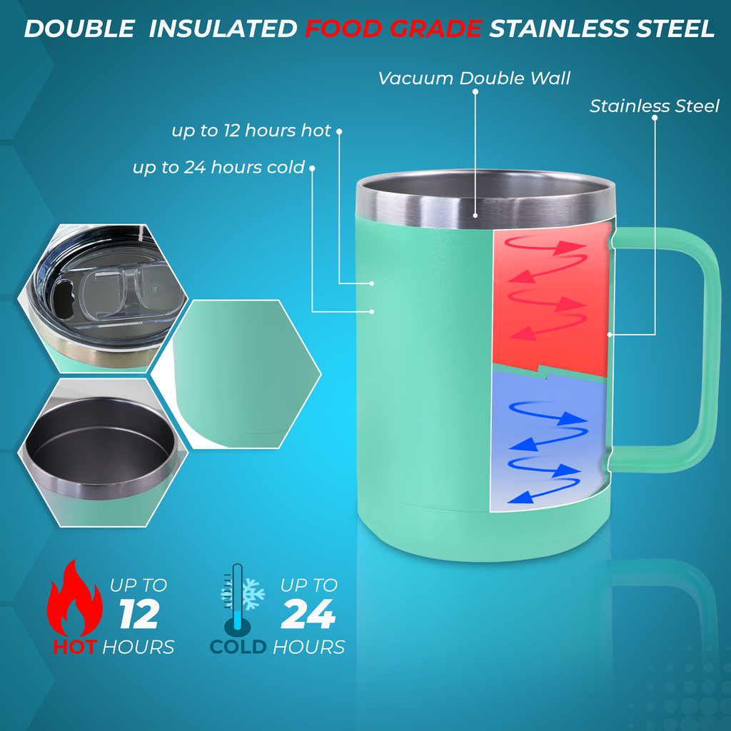 15oz Stainless Steel Travel Drinkware