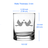 Two Doves Shot Glass