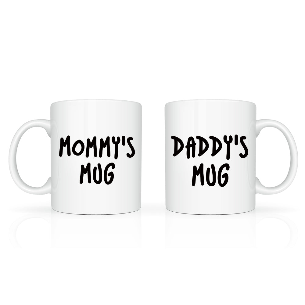 "Mommy's Mug" + "Daddy's Mug" Mug Set