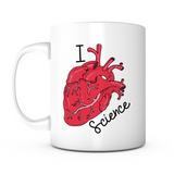 "I Heart Science" Mug