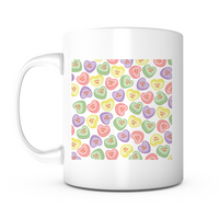 "Valentine's Candy Hearts" Mug
