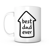 "Best Dad Ever" Arrow Mug