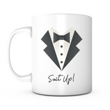 "Suit Up" Tuxedo Mug