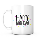 "Happy Birthday" Confetti Mug