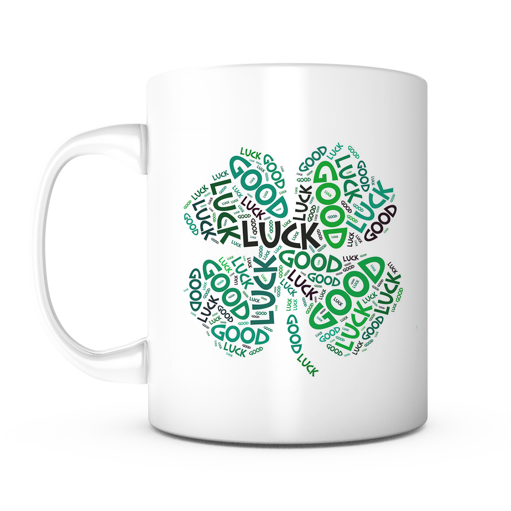 Four Leaf Clover "Good Luck" Mug