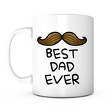 "Best Dad Ever" Moustache Mug