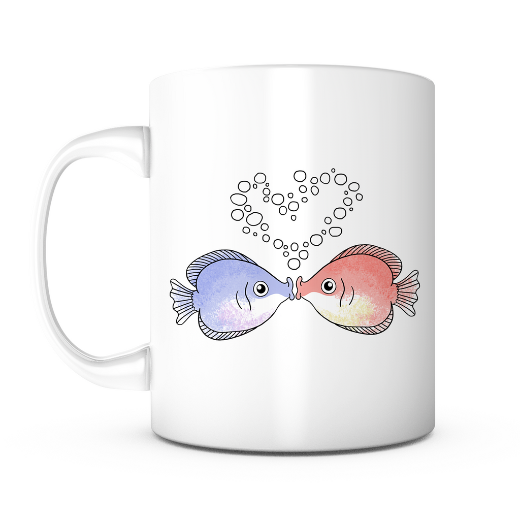 "Kissing Fish" Mug
