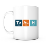 "TEACH" Periodic Table Mug