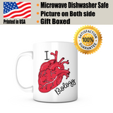 "I Heart Biology" Mug