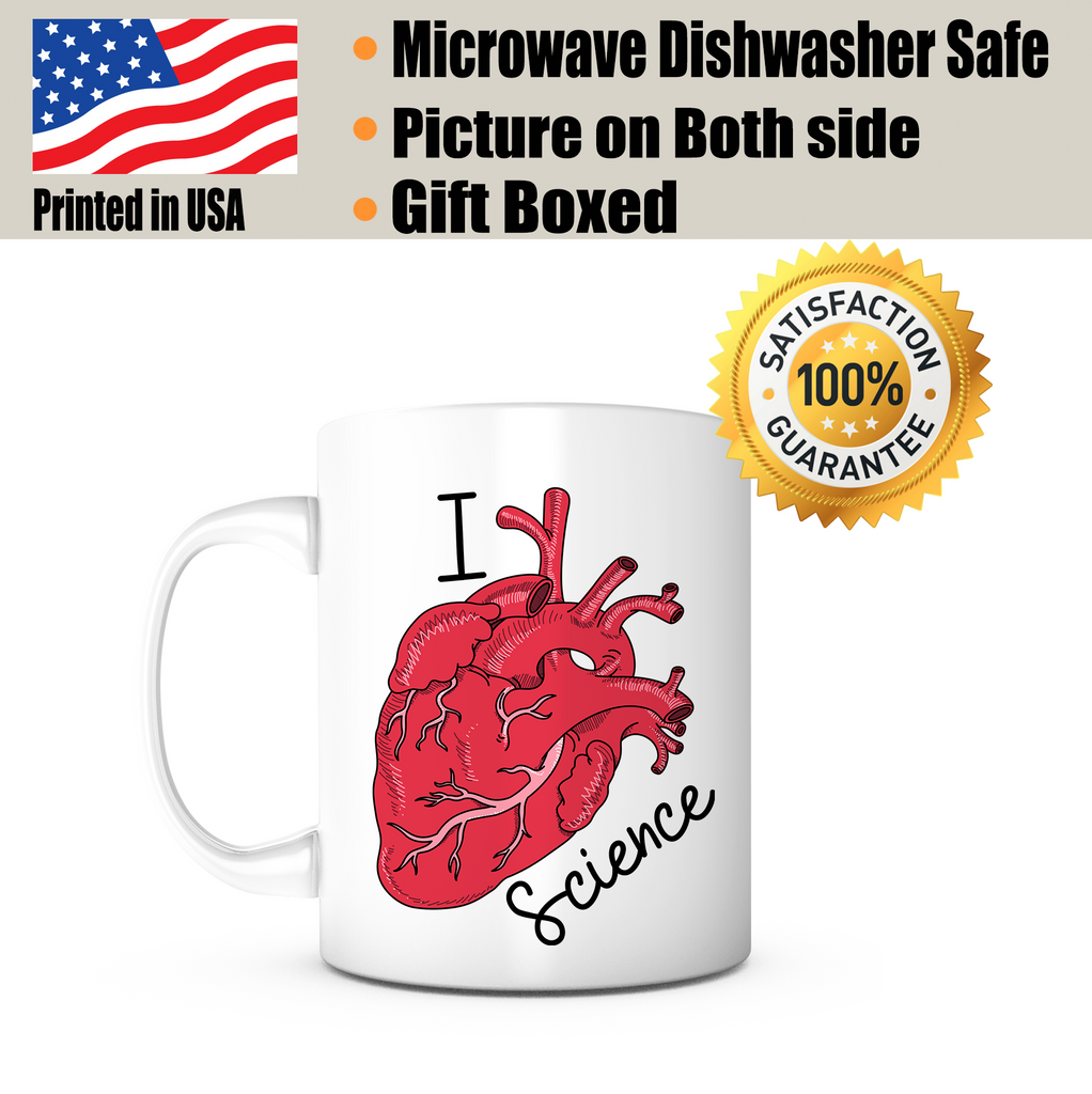 "I Heart Science" Mug