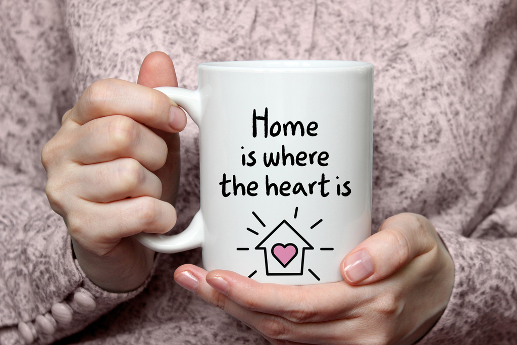 "Home Is Where the Heart Is" Mug