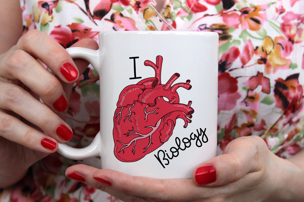"I Heart Biology" Mug