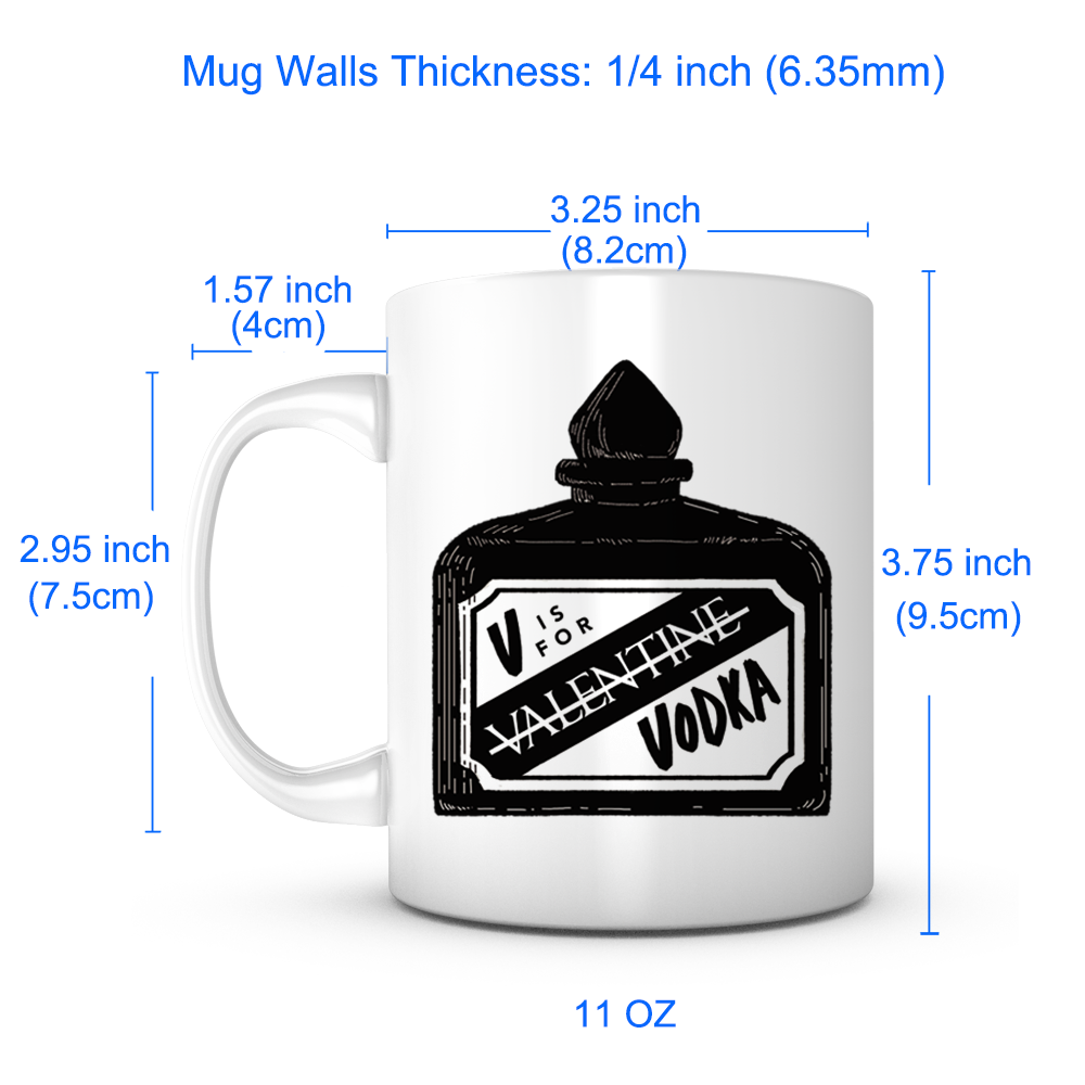 "V IS FOR VODKA" Mug
