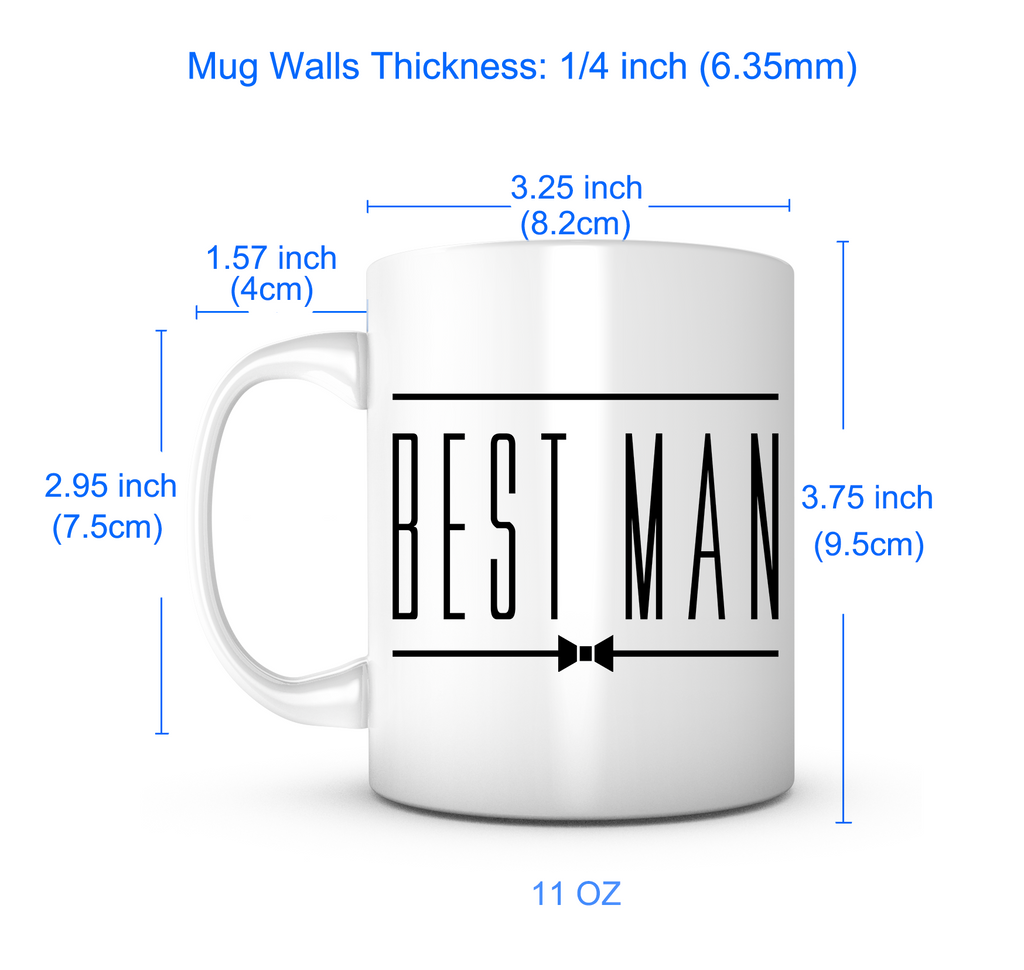 "Best Man Bow" Mug