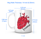 "I Heart Science" Mug