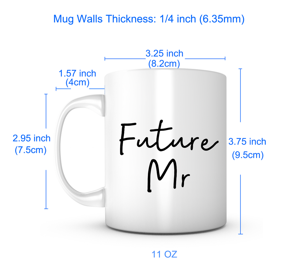 "Future Mrs." + "Future Mr." Mug Set