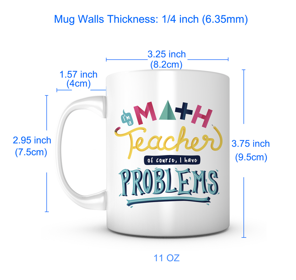 "Math Teacher Problems" Mug