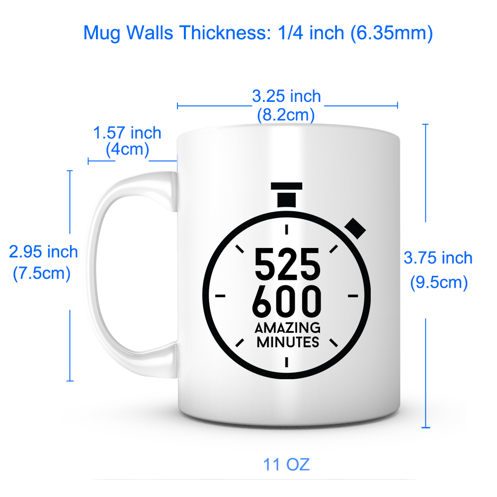 "525,600 Amazing Minutes" Mug