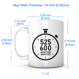 "525,600 Amazing Minutes" Mug