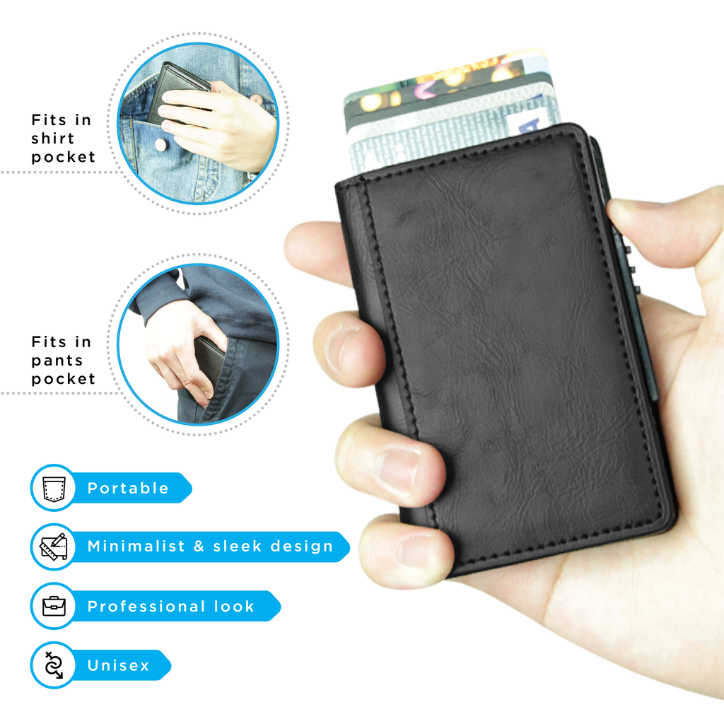 RFID Blocking Leather Wallet (3 colors)