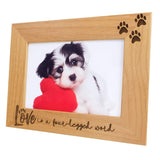 "Love is a Four-Legged Word" Picture Frame