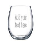 Personalized Stemless Wine Glass